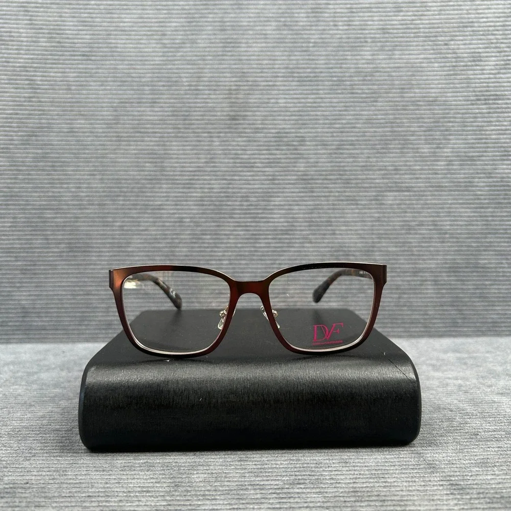 Diane von Furstenberg DVF8051 Brown Tortoise Y2k Eyeglass Frames 49-16-135